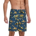 thumbnail image 2 of Wukai Modern Excavator Men’s Short Pajama Pants With Pockets Soft Sleep Pj Shorts for Men-4X-Large, 2 of 6