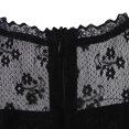thumbnail image 5 of Little Girls Black Floral Lace Overlaid Long Sleeved Dress 2, 5 of 7