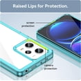 thumbnail image 3 of Case for Xiaomi Redmi Note 12 Pro Plus Phone Case Slim Dropproof [Defend from Drop/Scratch/Slip/Fingerprint] Clear Acrylic Hard Back Soft TPU Bumper Hybrid Cover for Redmi Note 12 Pro+-Crystal Blue, 3 of 16