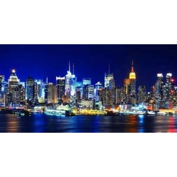 New York City At Night CANVAS or PRINT WALL ART