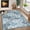 Blue/Grey, variant on Washable Rugs 5x7 Vintage Oriental Area Rug Indoor Floor Carpet Non Slip Non Shedding Rug for Bedroom Living Room, Orange
