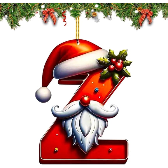 Letter Christmas Ornaments 2025, Alphabet Ornaments, Large Letters Ornaments for Christmas Tree Hanging Ornament, Funny Christmas Ornaments Decor
