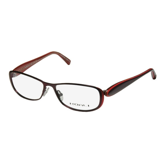NEW KOALI 7186K WOMENS/LADIES DESIGNER FULL-RIM PLUM / ROSE FRAME DEMO LENSES 52-15-130 EYEGLASSES/SPECTACLES