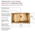 thumbnail image 5 of Transolid Puss331911 Studio 33" Undermount Single Basin Stainless Steel Kitchen Sink -, 5 of 11
