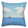 thumbnail image 2 of Creative Products Lonesome Sailboat 20 x 20 Spun Poly Pillow, 2 of 3