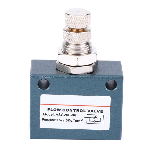 Speed Control Valve, Throttle Valve, Air Control Valve, 0.5~9.5Mpa G1/4 For Textile Machinery Processing Food Industry Chemical