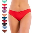 thumbnail image 3 of Pretty Sweet Intimates Laser Cut Seamless Cheeky Bikini Underwear with Lace, Lace Back, M, 10 Pack, 3 of 6