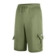 thumbnail image 5 of CFLVAEK Cargo Shorts for Women with Pockets Casual Summer Drawstring Elastic Waisted Shorts 2025 Trendy Beach Vacation Hiking Shorts Army Green L, 5 of 7