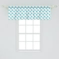 thumbnail image 2 of Ambesonne Whale Window Valance, Little Fish for, 54" X 18", Pale Blue White, 2 of 3