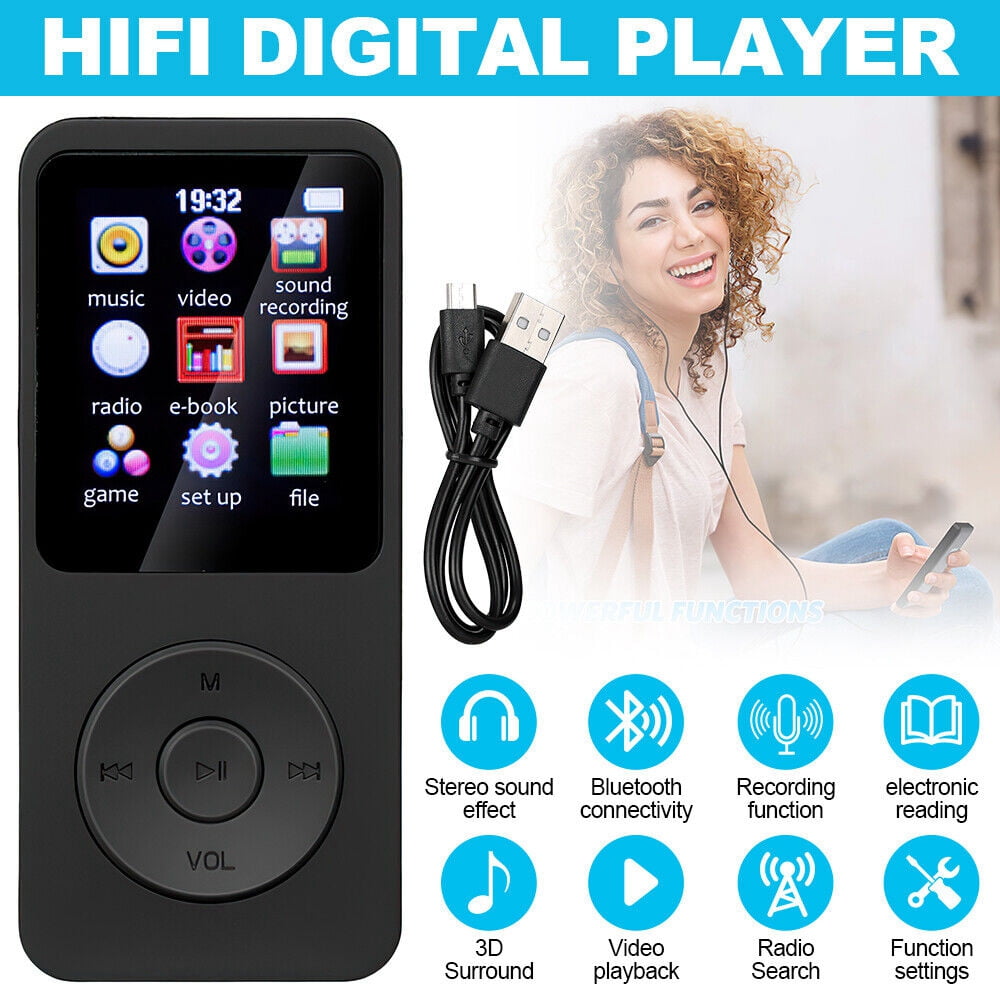 Mini Bluetooth MP3 MP4 Player Music Video FM Radio Recorder Lossless