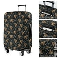 thumbnail image 5 of Black Highland Cow Flower Pattern Luggage Cover Fashion Suitcase Cover Baggage Covers Fit 25-28 Inch Luggage (Go Travel), 5 of 5