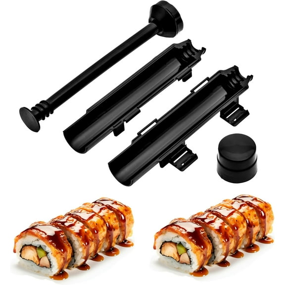 sushi bazooka sushi maker kit, Sushi Roller Mold Food Grade Plastic Rice Vegetable Meat homemade Diy Sushi Making Kit Machine tool kitchen Utensils sushi molds press gun