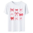 thumbnail image 5 of Kaemgyyd Women Graphic Tees Summer Cute T Shirts Comfortable Crew Neck Short Sleeve Valentine's Tops Clothes Trendy, 5 of 6
