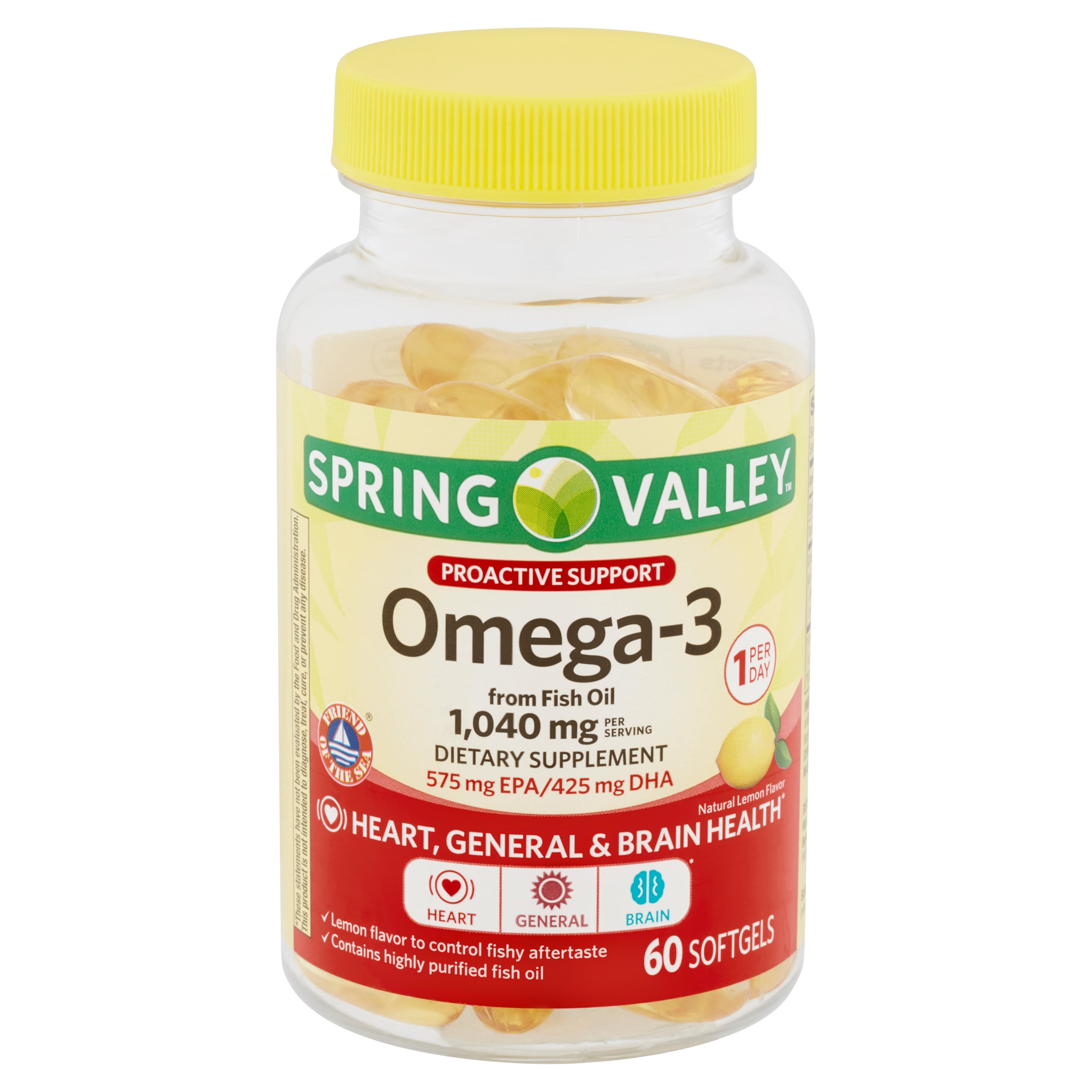Spring Valley Omega 3 From Fish Oil Softgels Proactive Support