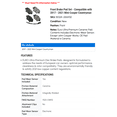 thumbnail image 2 of Front Brake Pad Set - Compatible with 2017 - 2021 Mini Cooper Countryman 2018 2019 2020, 2 of 2