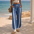 thumbnail image 5 of Womens Leopard Baggy Wide Leg Track Pants Elastic Waist Y2K Sweatpants, 5 of 5