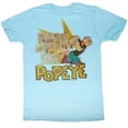 thumbnail image 1 of Popeye Fightin' Light Blue Heather Adult T-Shirt, 1 of 2