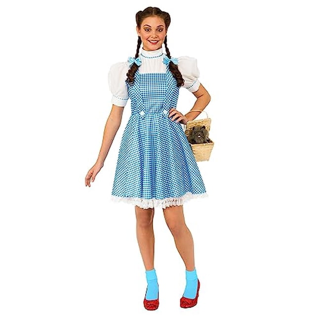 Disfraz de Dorothy del Mago de Oz para Mujer de Rubie's con Vestido y Lazos para el Cabello