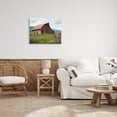 thumbnail image 2 of Charming Country Cabin Scenery Landscape Painting Gallery Wrapped Canvas Print Wall Art, 2 of 7