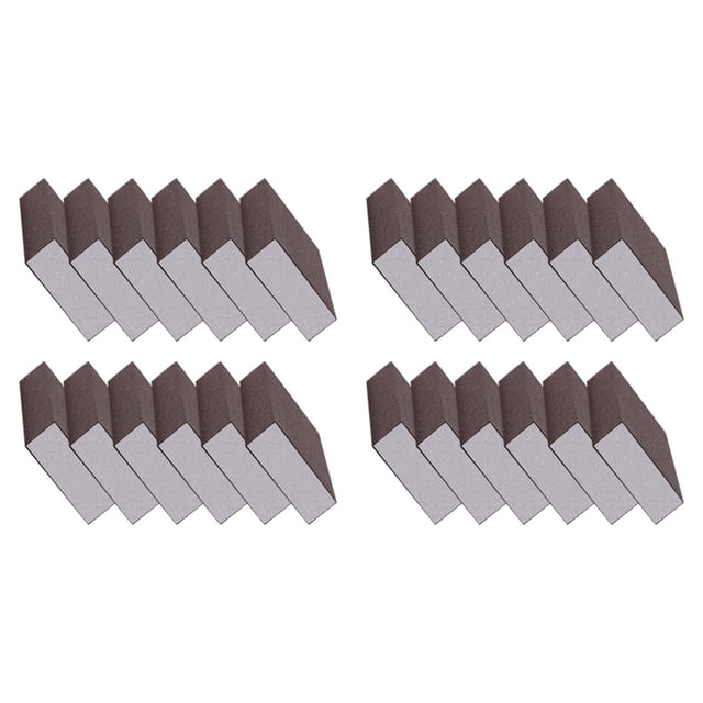 24Pcs Sanding Sponge 220 Grit Fine Sanding Blocks for Drywall Metal Wood Washable and Reusable
