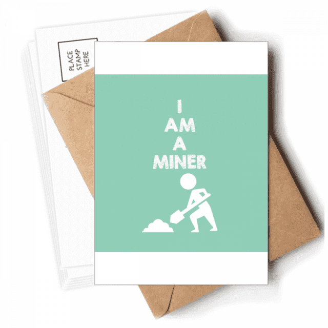 Labor Resources Spade Mineral Miners Postcards Envelopes Blank Note Cards Mailing