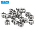 thumbnail image 3 of Unique Bargains Adaptateurs de Filetage Manchon Réducteur Écrou 20 Pcs M8x1.25 Mâle à M6x1 Femelle Réparation Insert Écrou 6mm, 3 of 7