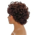 thumbnail image 4 of Baohd Easy To Wear Short Curly Wavy Blonde Wig For Wide Applications Suitable For Any Skin Color Short Wig dark brown 1Set, 4 of 6