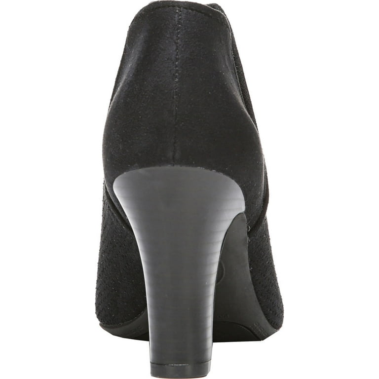 Women s Life Stride Coana Open Toe Bootie Black PU 7.5 W Walmart