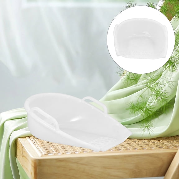 RENACLIPY White Plastic Dustpan for Desktop, Home & Office Cleaning, Lightweight and Design for Easy Use