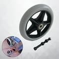 thumbnail image 3 of maytalsory Roue avant de Fauteuil Roulant en PVC 6 Pouces Robuste Lisse pour Accessoires de Roller, 3 of 8