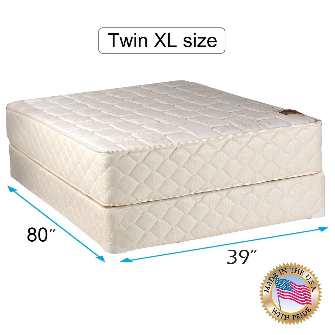 Dream Sleep Grandeur Deluxe 2Sided Twin XL Size Mattress and Box