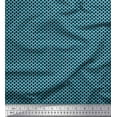 thumbnail image 1 of Soimoi Japan Crepe Satin Fabric Bell Christmas Print Fabric by Yard 42 Inch Wide, 1 of 1