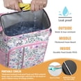 thumbnail image 2 of Travel Cooler Bag - Pioneer Flower Camping Beer Cooler Backpack with Bottle Opener- Waterproof Insulated Picnic Backpacks - Cooler Bag for Beach, 2 of 6