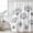 White, variant on Farmhouse Dandelion Shower Curtain, Waterproof Shower Curtains for Bathroom, Spring Modern Minimalist Country Flower Washable Fabric Bathtub Curtain Set Bath Decor with 12 Hooks Stall 36"x72"