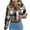 #JIE Khaki, variant on PFRNLF Womens Plaid Cropped Jackets Fashion Fall Flannel Button Down Crop Shacket Jacket