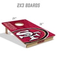 thumbnail image 4 of YouTheFan NFL San Francisco 49ers 2' x 3' Cornhole Game, 4 of 6