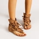 thumbnail image 2 of Sandalias femeninas estilo europeo y americano retro borla plana sandalias con punta hueca de gran tamaño, 2 of 4