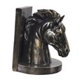 thumbnail image 2 of Estatua de cabeza de caballo europea, regalos, artesanía de resina, estatua de Animal, escultura para estantería, estanterías, decoración de mesa para coche Bronce Sunnimix Estatua de cabeza de caballo, 2 of 8