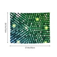 thumbnail image 6 of Uemuo Green Disco Lights Printed 29x37 Inch Tapestry Wall Hanging – Lightweight & Durable – Perfect for Dorm Decor, Beach Throw, Sofa Cover, Tablecloth, 6 of 8