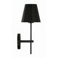 thumbnail image 4 of Crystorama Xavier 1 Light Matte Black Wall Mount - 6'' W x 15'' H x 7'' D, 4 of 17