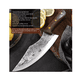 thumbnail image 3 of Cuchillo Chef De Cocina Profesional De Acero Forjado A Mano cafe naranja estuche, 3 of 5