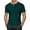 Dark Green, variant on YAYUBA Mens Polo Shirt Classic Button Crew Neck Big and Tall Business Casual Polo Shirts Quick Dry Athletic Fit Comfy Work Short Sleeve