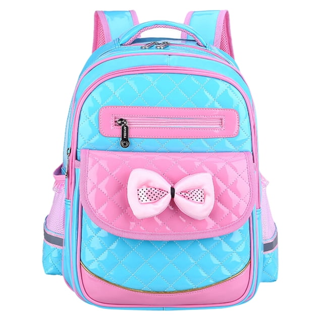 Coofit Girls' Lovely Princess PU Leather School Backpack Book Bag