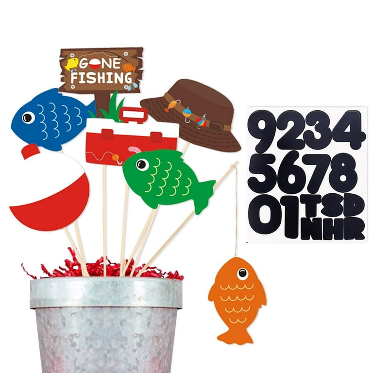 Fishing Birthday Party Sticker Bundle