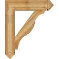 thumbnail image 3 of Ekena Millwork 6"W x 30"D x 36"H Funston Arts & Crafts Rough Sawn Bracket, Western Red Cedar, 3 of 4