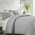 thumbnail image 1 of California Design Den Duvet Cover - 400 Thread Count 100% Cotton, 3 Piece Sateen Weave Bedding Set, Soft Luxury Comforter Cover and Two Pillow Shams, with Button Closure and Corner Ties, 1 of 9