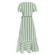 thumbnail image 5 of Vestido Largo Con Vuelo Vestidos casuales de mujer Vestido de columpio grande delgado con estampado de rayas elegantes (Verde M) Ygjytge para Mujer Verde T L, 5 of 8