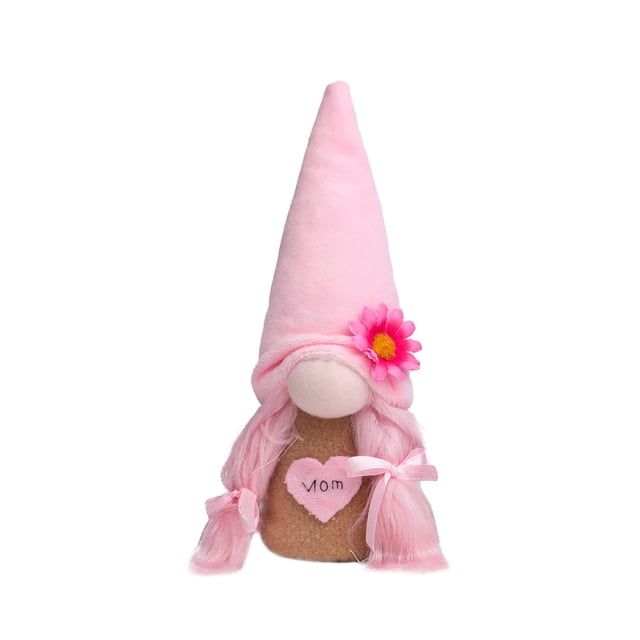 Braid Small Faceless Doll Rudolph Decoration For Mothers Day Window Prop Gift Cotton Material Size 9.1X3.1X2.8 Inches For Table Decor B