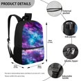 thumbnail image 5 of HUIACONG Fantasy Sea Turtle School Backpack for Age 6-18 Large Capacity Lightweight Water Resistant Bookbag for Boys Girls Elementary Middle High School Back to School Use, 5 of 6