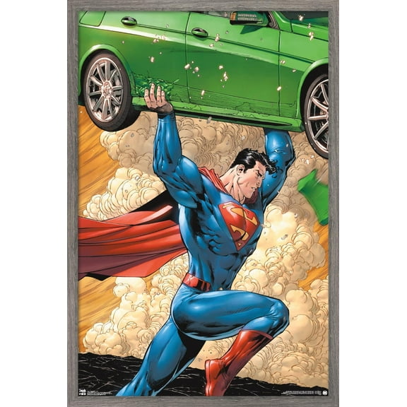 DC Comics - Superman - Car Wall Poster, 14.725" x 22.375", Framed